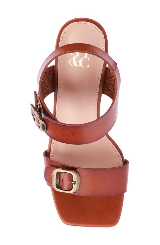 New York And Company Velma Wedge Sandal In Brown