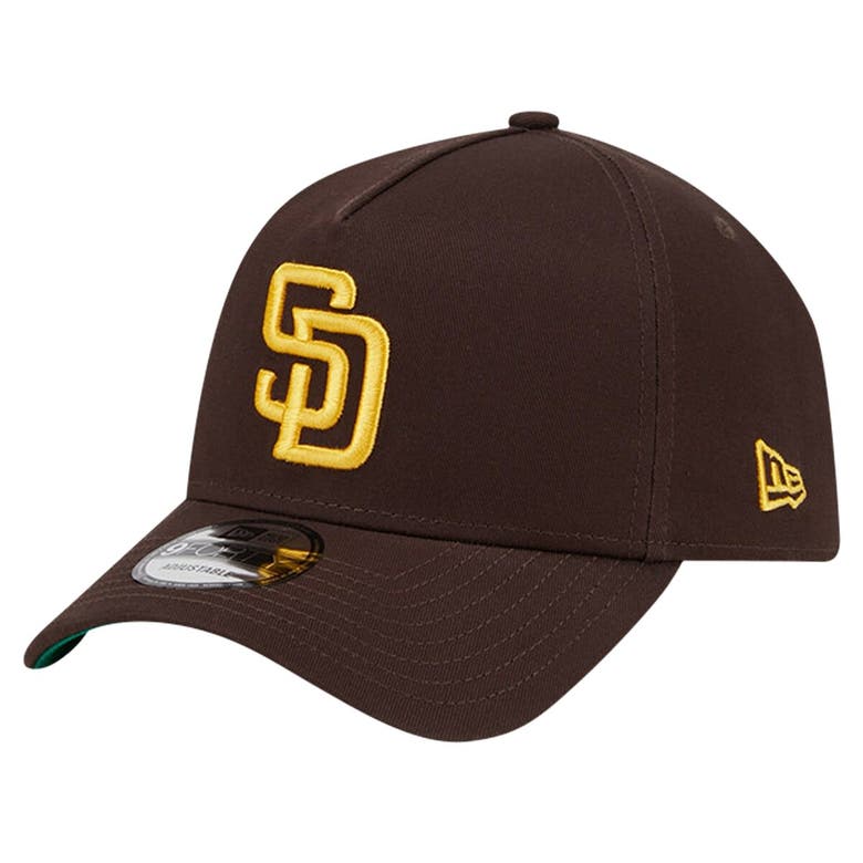 Shop New Era Brown San Diego Padres Team Color A-frame 9forty Adjustable Hat