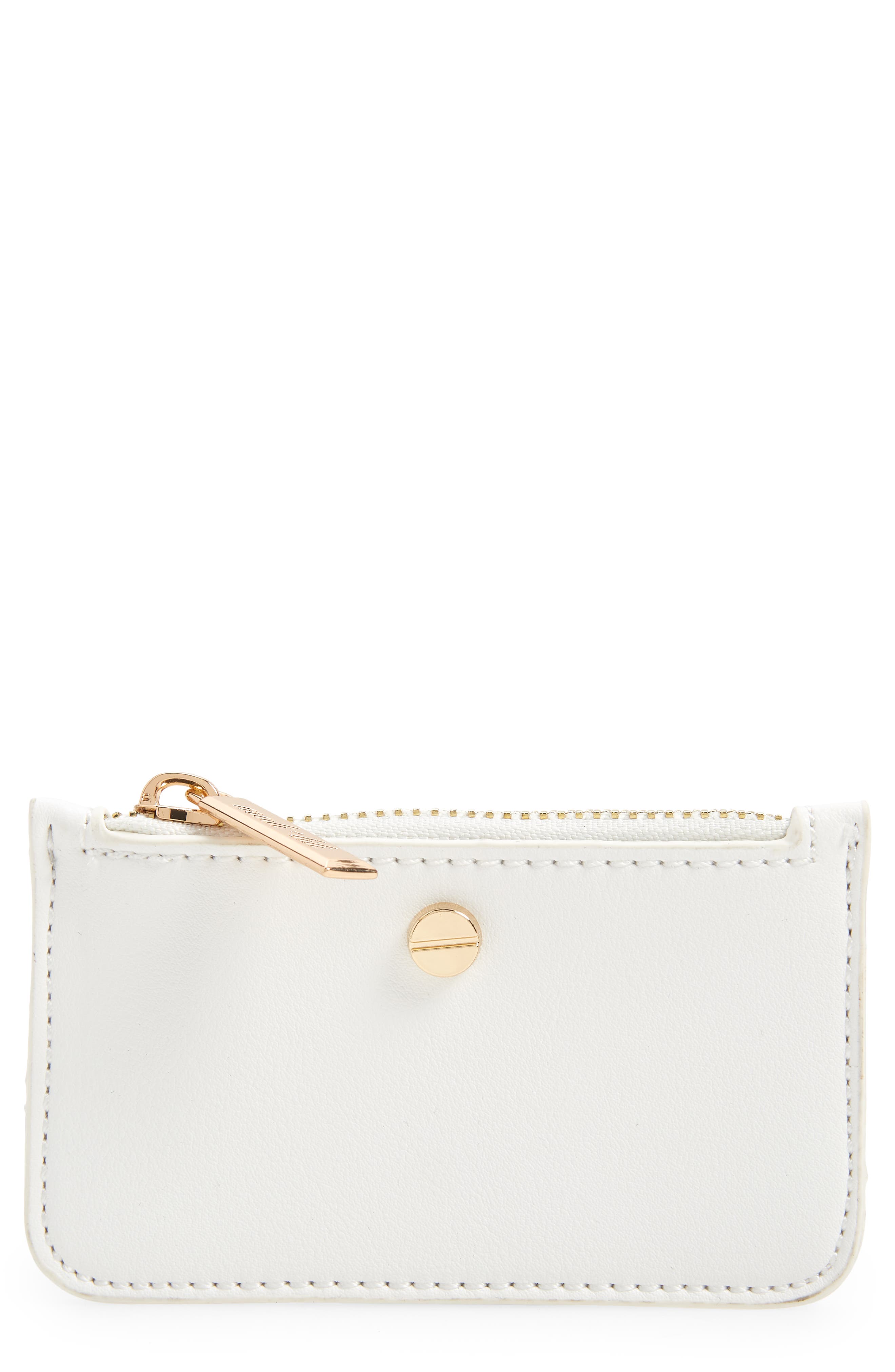 white wallet purse