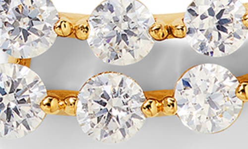 Nadri Cassi Double Row Cubic Zirconia Stud Earrings In Gold