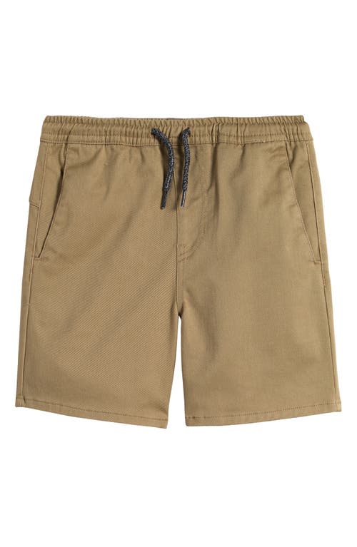 VOLCOM VOLCOM KIDS' STRETCH TWILL SHORTS 