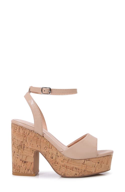 BERNESS BERNESS AVERIE CORK PLATFROM SANDAL 