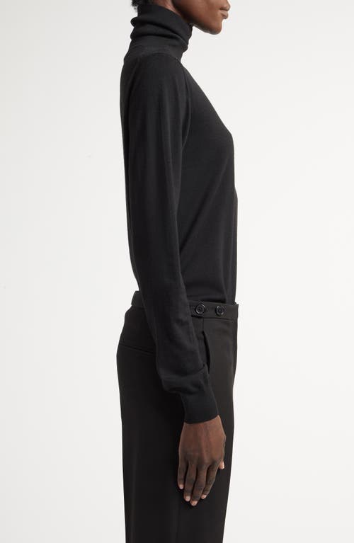 Shop The Row Heva Wool Turtleneck Sweater In Black