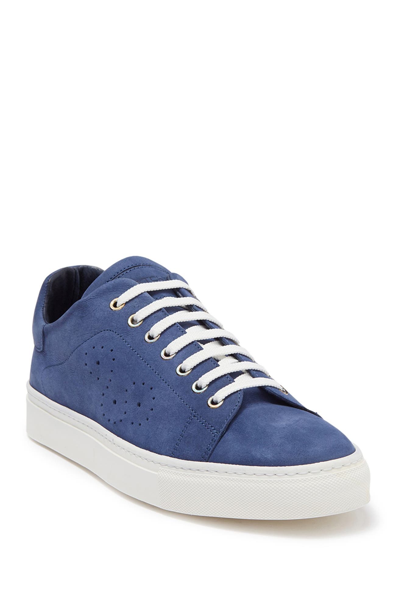 Bugatchi | Solid Nubuck Leather Sneaker | Nordstrom Rack