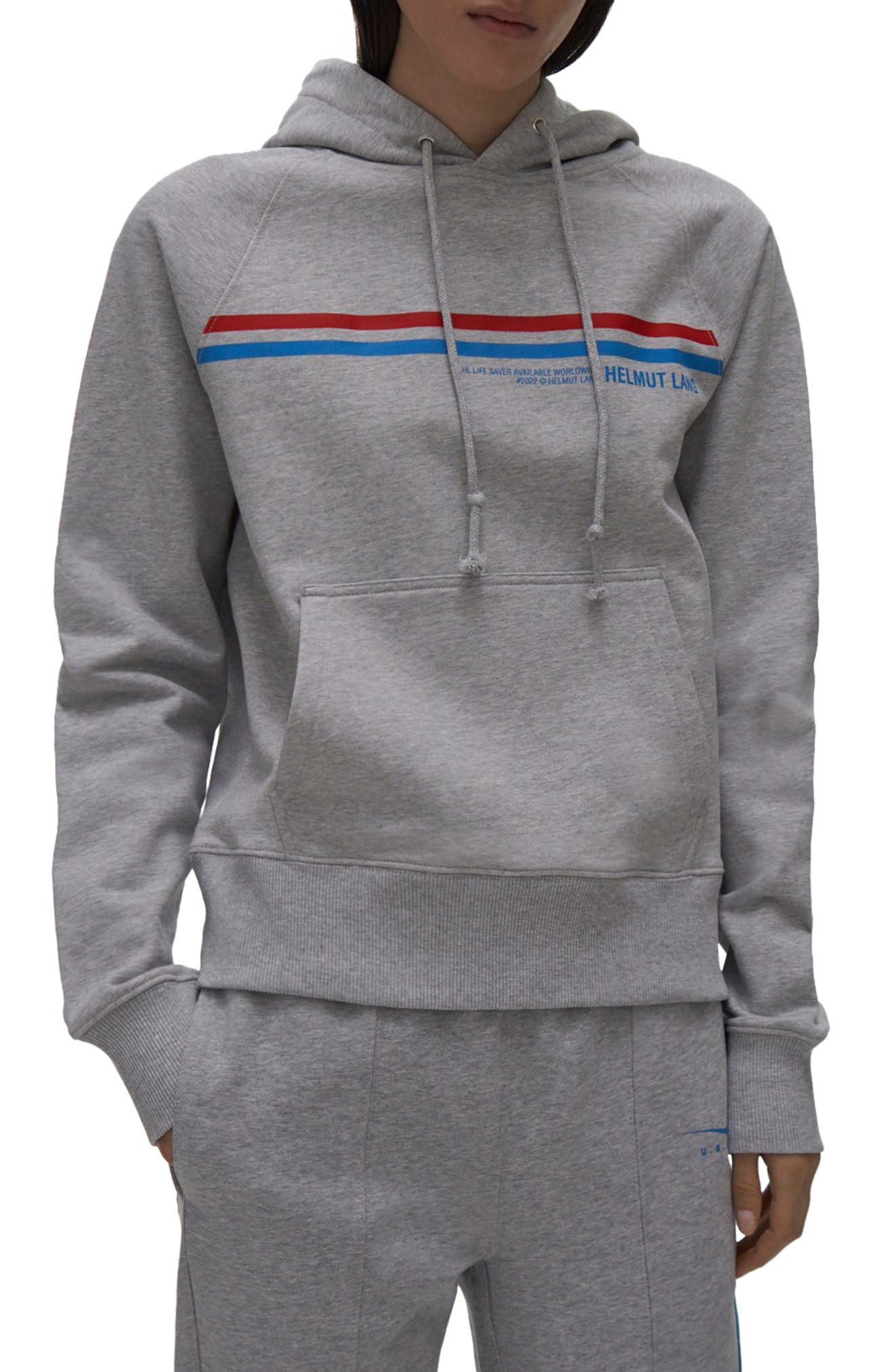 ヘルムート ラング メンズ パーカー・スウェット アウター Helmut Lang Core Logo Popover Hoody Vapor Heather トップス ヘルムート ラング レディース パーカー・スウェット アウター Sweatshirt