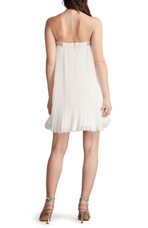 Sho By Tadashi Shoji Belted Strapless Dress In White