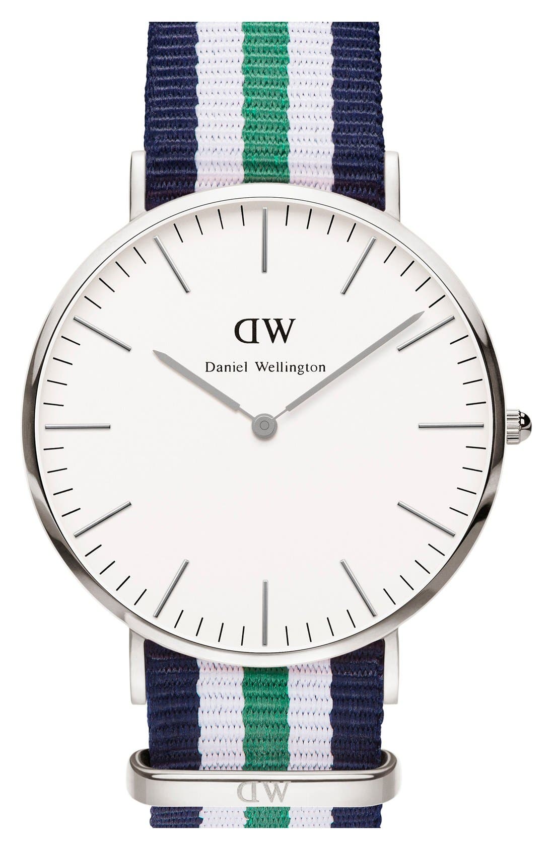 Daniel Wellington 'Classic Nottingham' NATO Strap Watch, 40mm Nordstrom