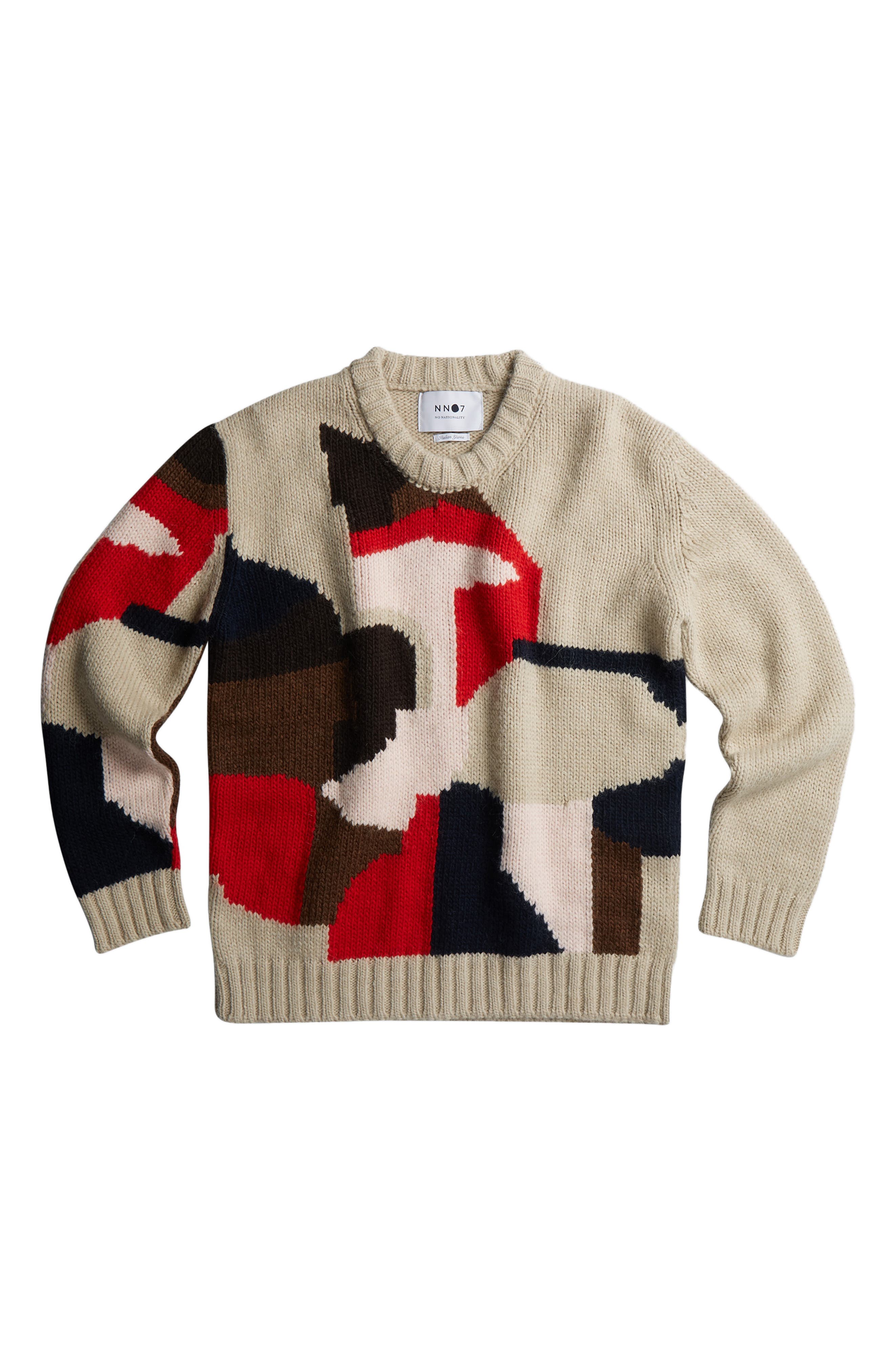 Nn07 Brady 6417 Wool Blend Sweater In Sand