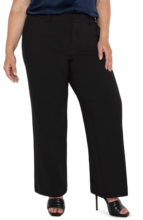 Shop Liverpool Kelsey Wide Leg Knit Pants In Black