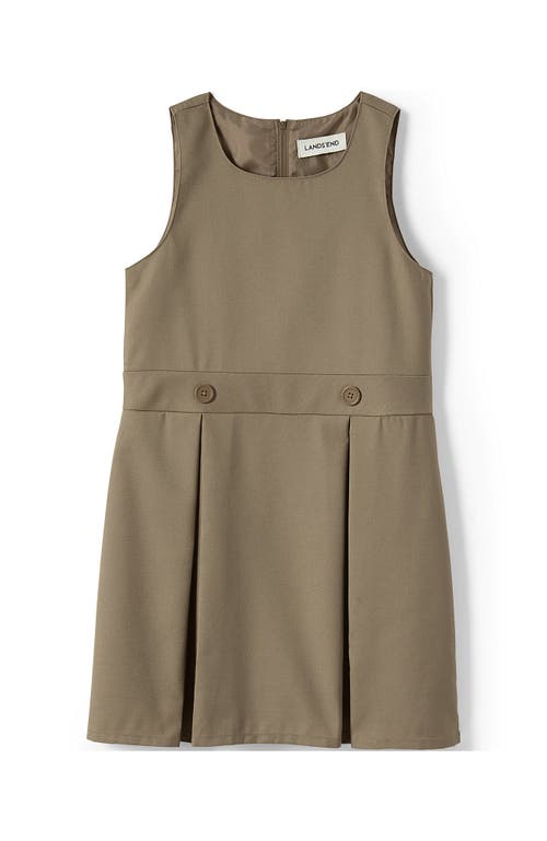 Shop Lands' End School Uniform Girls Plus Jumper Top Of Knee In Khaki