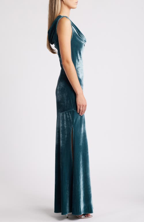CHELSEA28 CHELSEA28 DRAPE VELVET DRESS