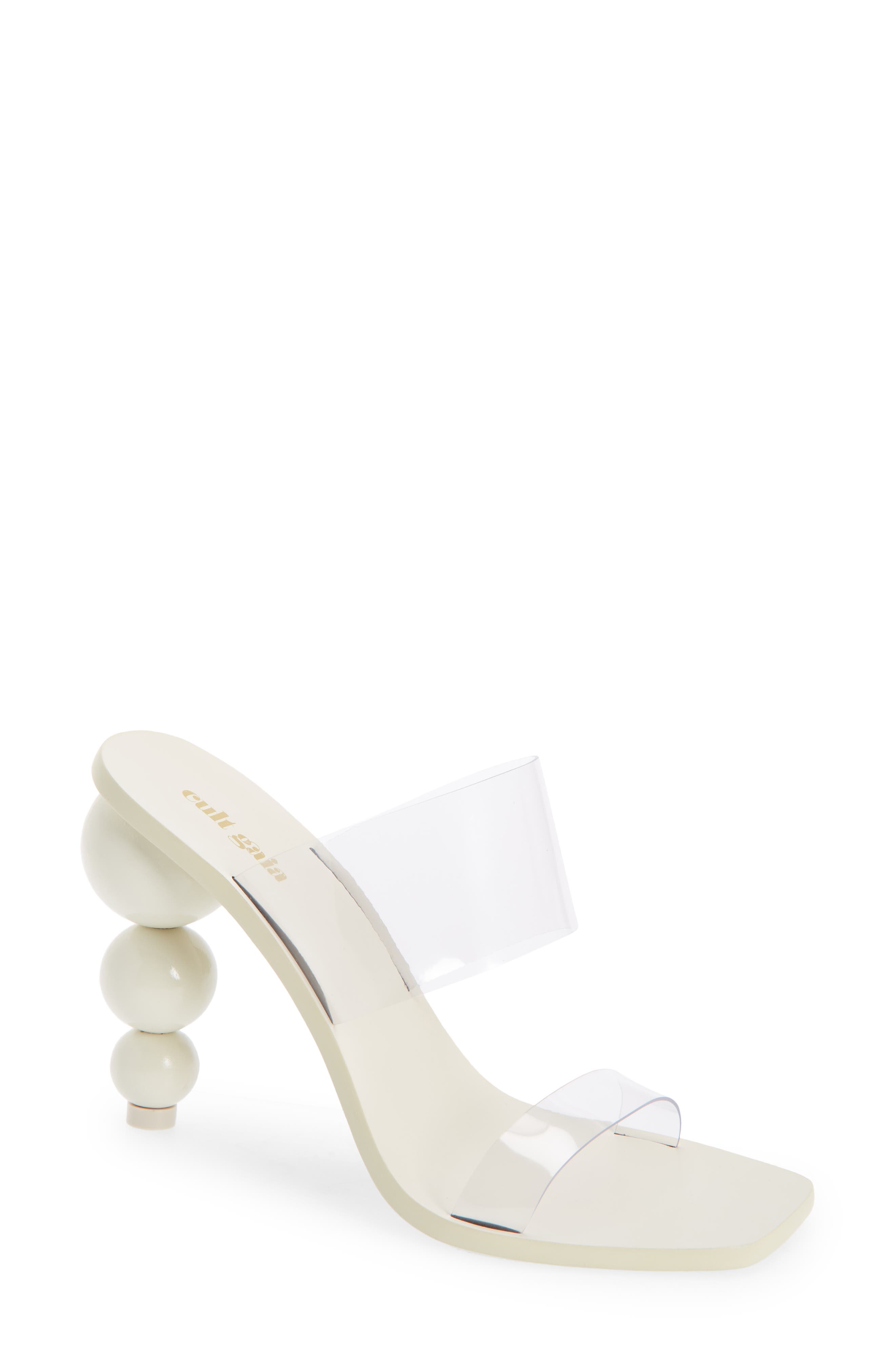 Cult Gaia Vita Sculpted Heel Sandal In 