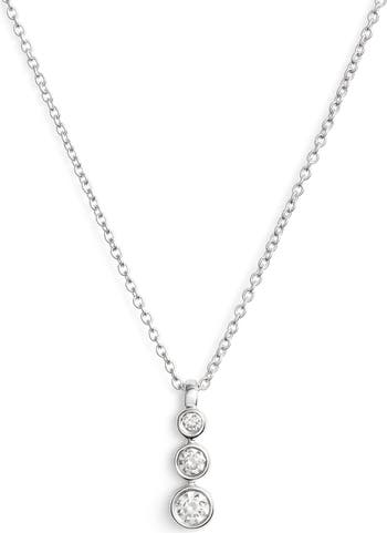 Dana Rebecca Designs Triple Bezel Diamond Pendant Necklace | Nordstrom