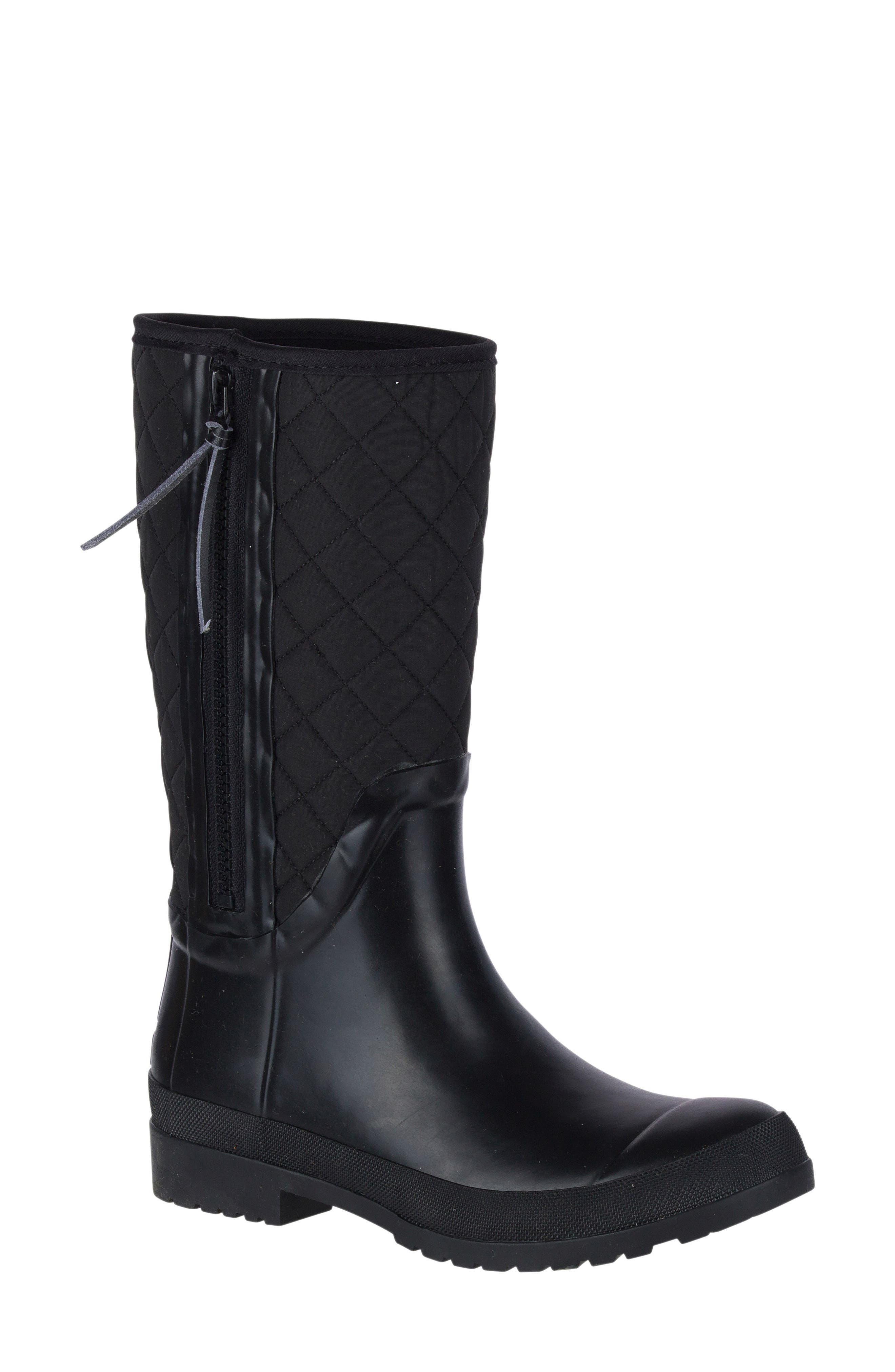 sperry quilted rain boots