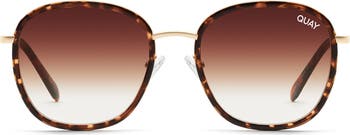 Quay Australia Jezabell Inlay 51mm Round Sunglasses | Nordstrom