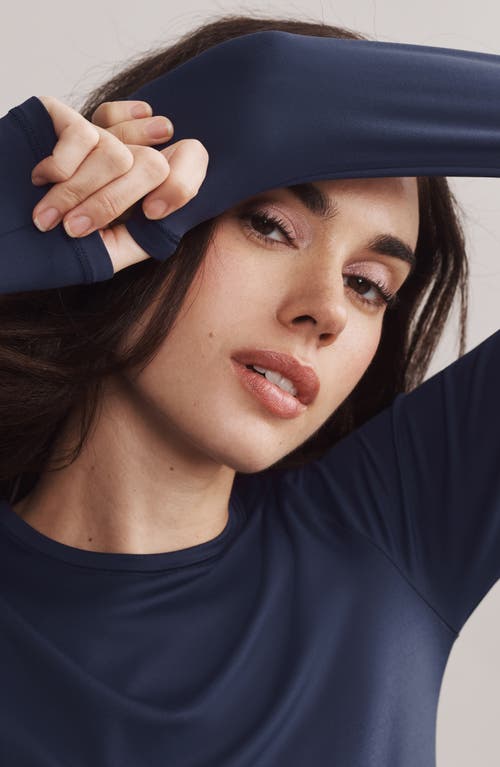 Shop Rhone Ultimate Layer Long Sleeve T-shirt In Navy Blue