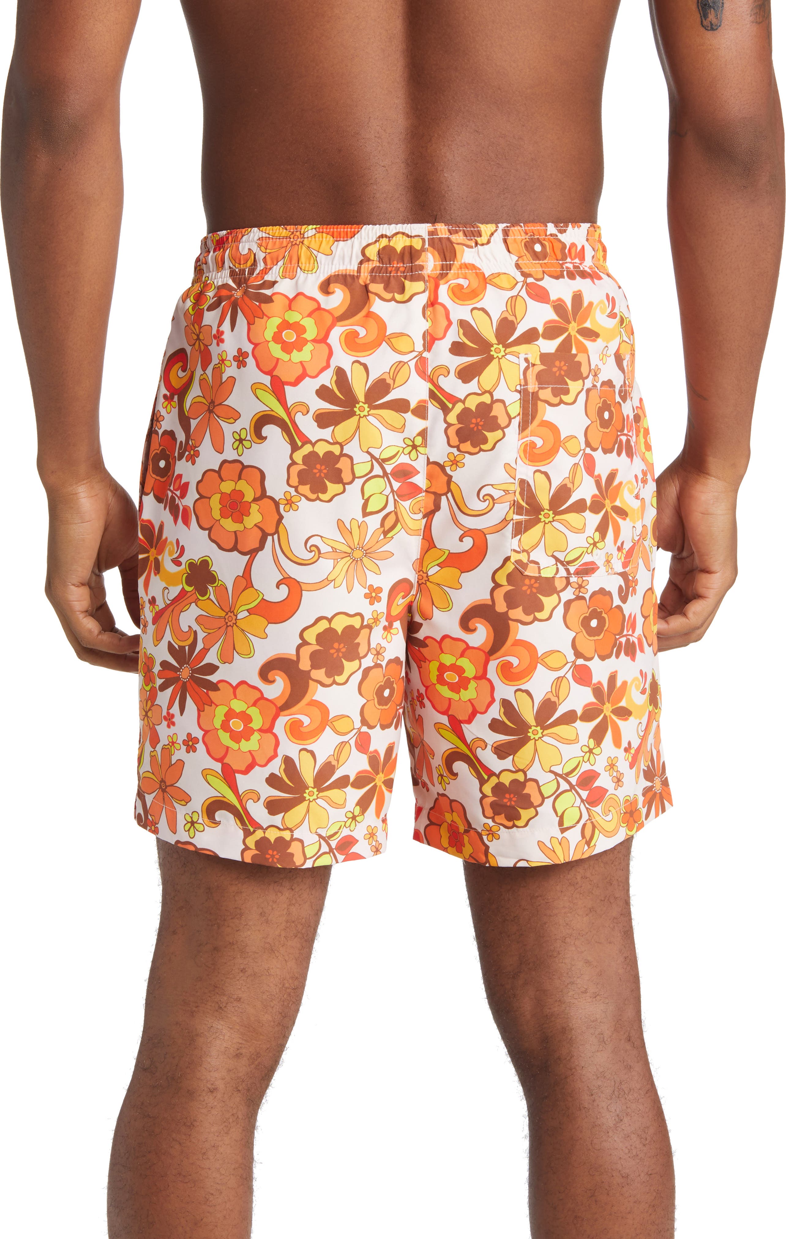 PacSun Men's Floral Swim Trunks Nordstrom