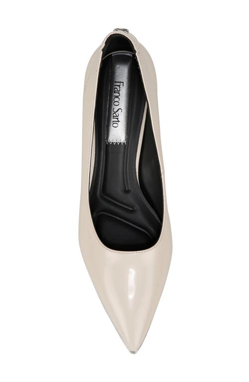 Shop Franco Sarto Kalsa Pointed Toe Kitten Heel Pump In White