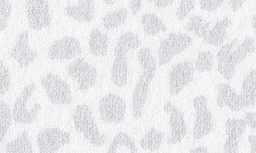 Paigelauren Hacci Animal Print Long Sleeve Top & Pants Lounge Set In Gray