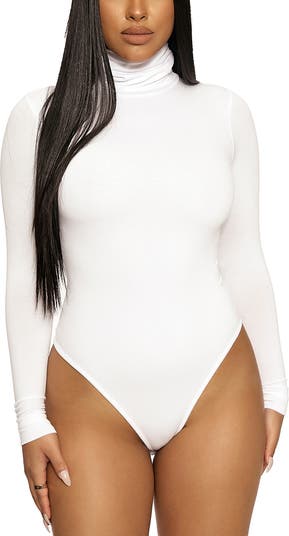 Naked Wardrobe White Bodysuit. Size xl.