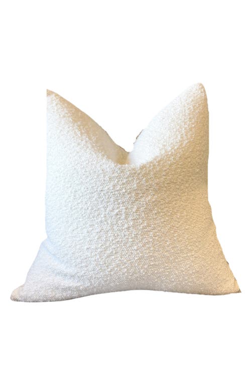 MODISH DECOR PILLOWS Bouclé Accent Pillow Cover in White Tones