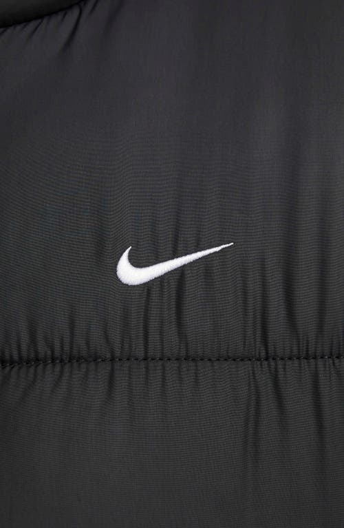 Nike Women's Sportswear Classic Puffer Therma-fit Loose Vest In Black/white