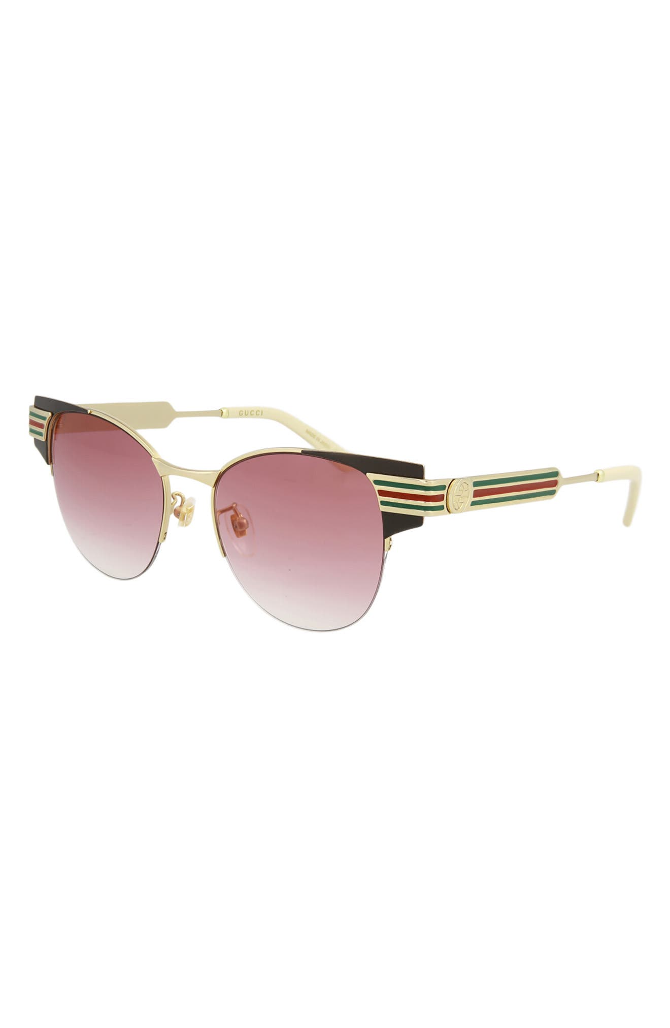 gucci 52mm clubmaster sunglasses