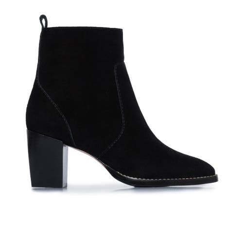 Bernardo Footwear Norwich Heeled Ankle Bootie In Black