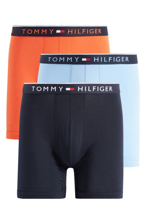 Tommy Hilfiger 3-pack boxer briefs in green, stone and gray