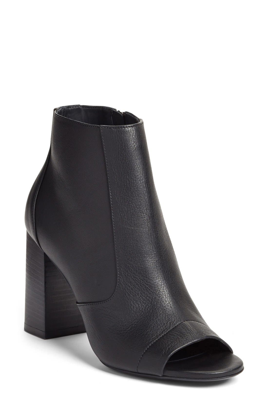 vince elsie peep toe bootie