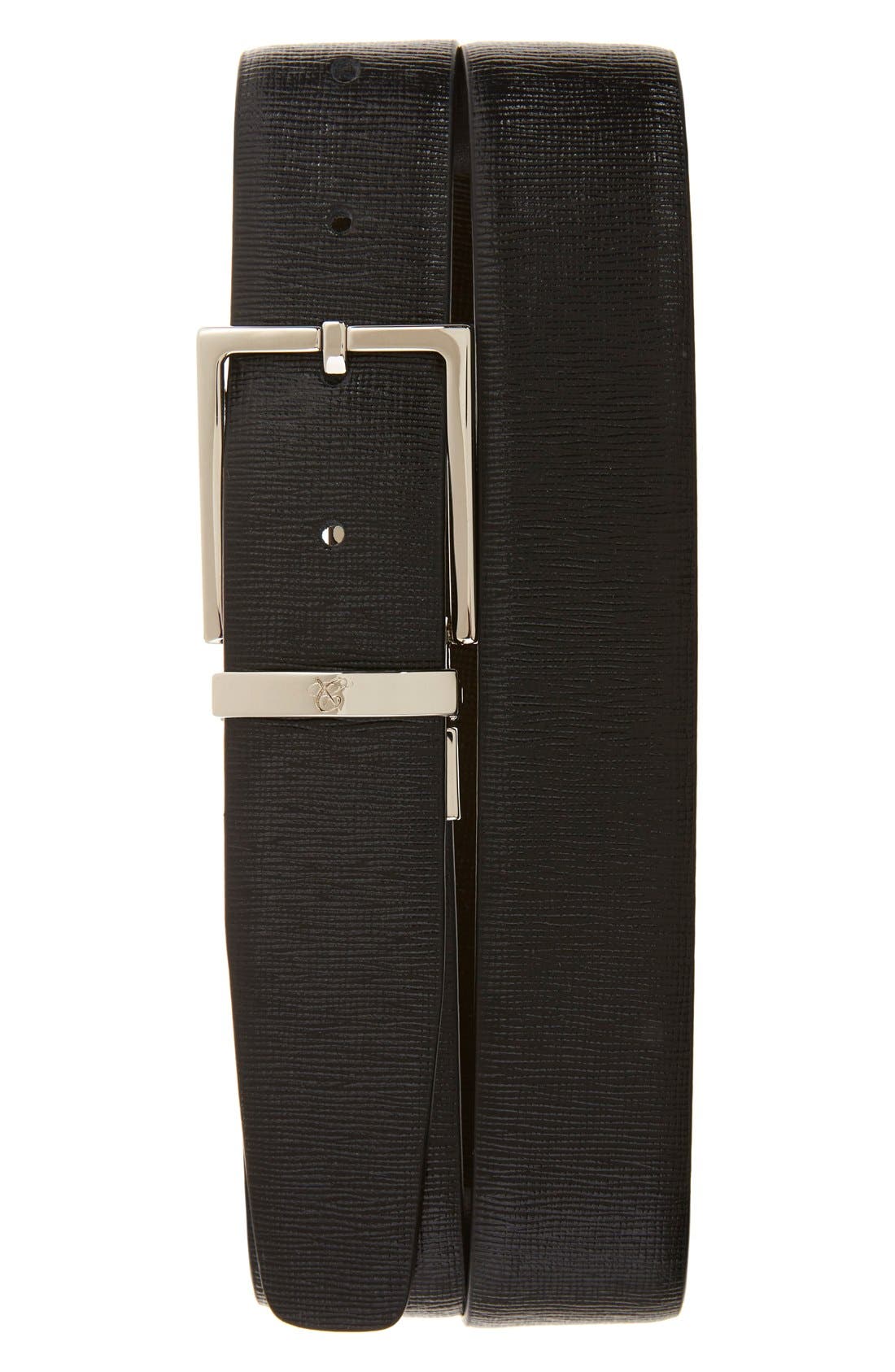 Canali Reversible Textured Leather Belt Nordstrom