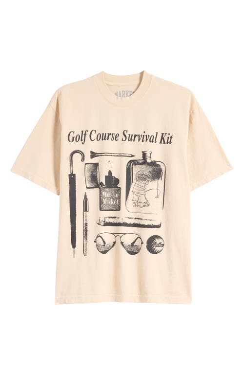 Shop Market Malbon Survival Kit Graphic T-shirt In Cream