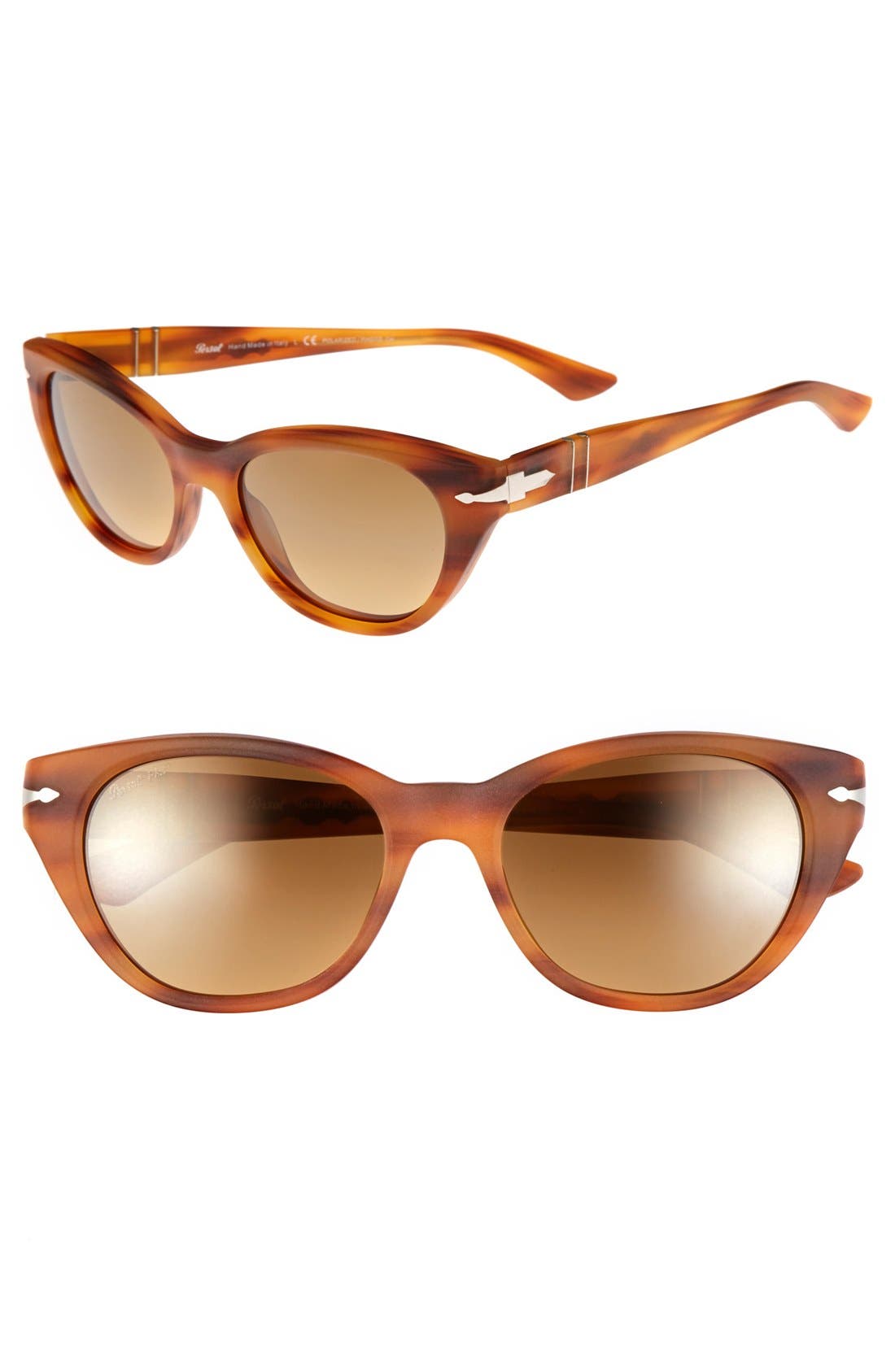 persol 53mm round sunglasses