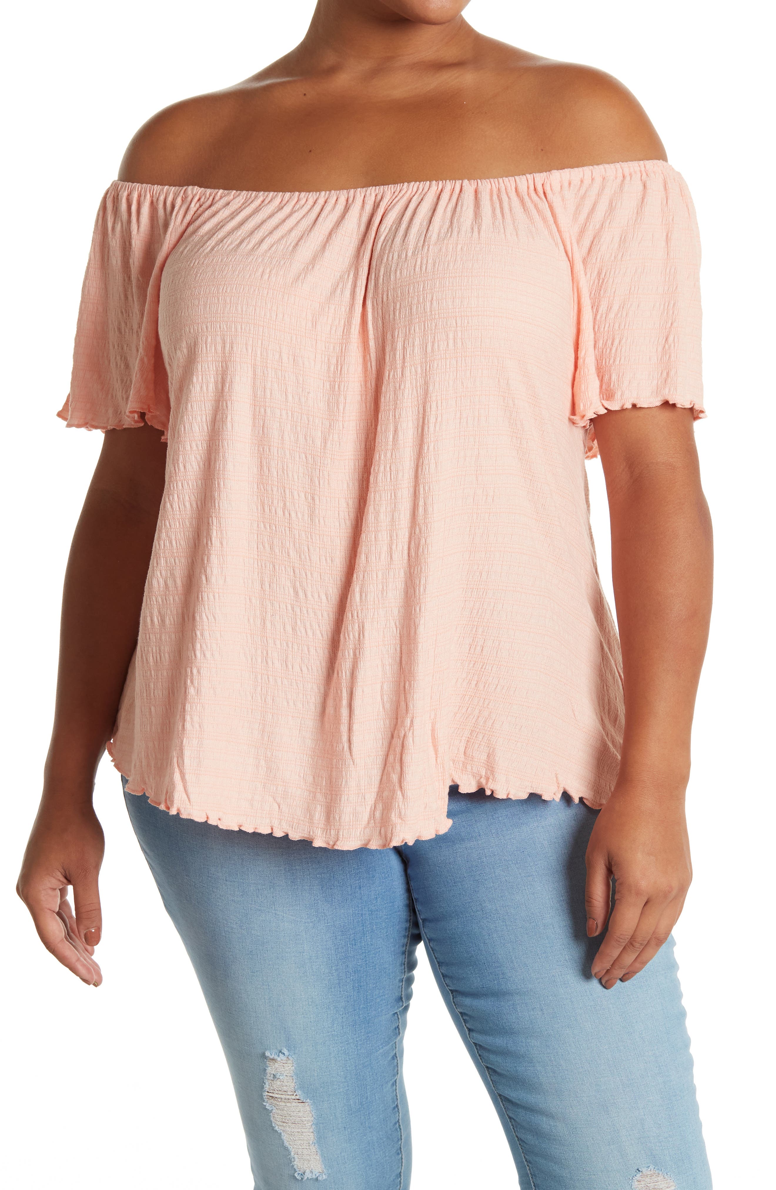 bobeau cold shoulder top