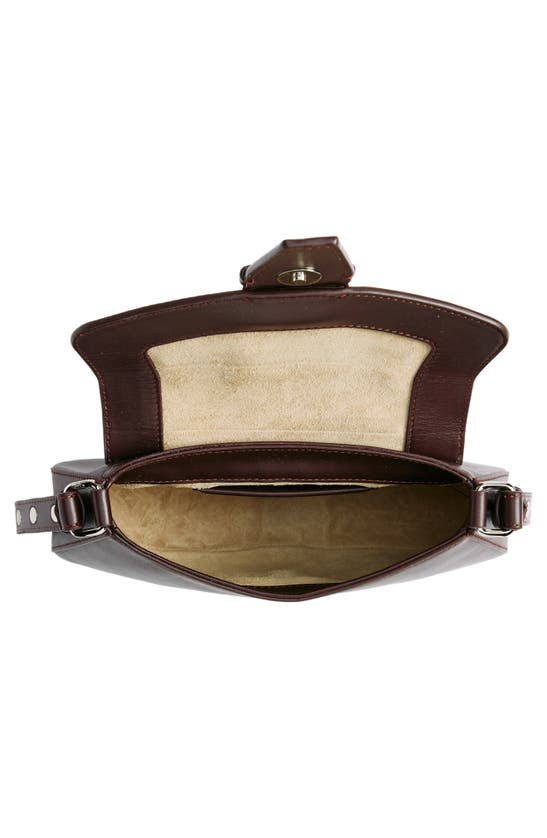 Shop Reformation Rafaella Shoulder Bag In Bordeaux Leather