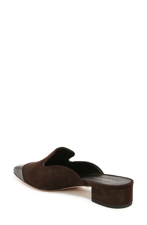 Veronica Beard Cecile Cap Toe Mule In Espresso/black