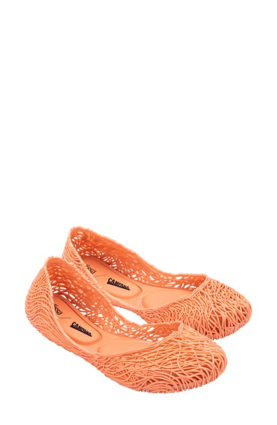 Melissa Campana Flow Flat In Orange