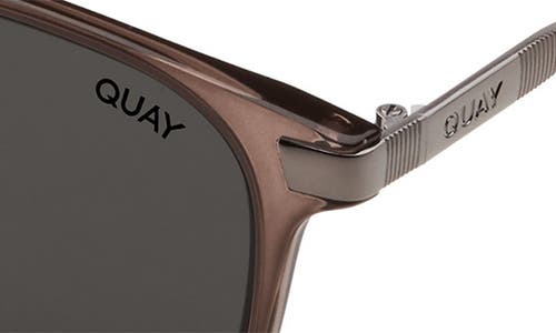 Shop Quay Jackpot Remixed 54mm Polarized Round Sunglasses In Brown/black