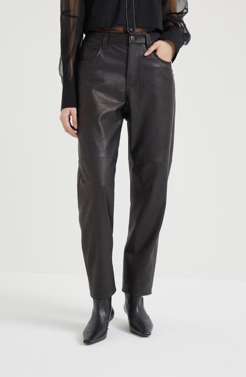 Shop Brunello Cucinelli Straight Five-pocket Trousers In Black