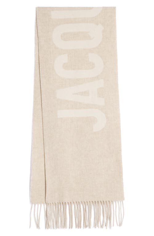 Shop Jacquemus L'écharpe  Wool Scarf In Multi-beige 015