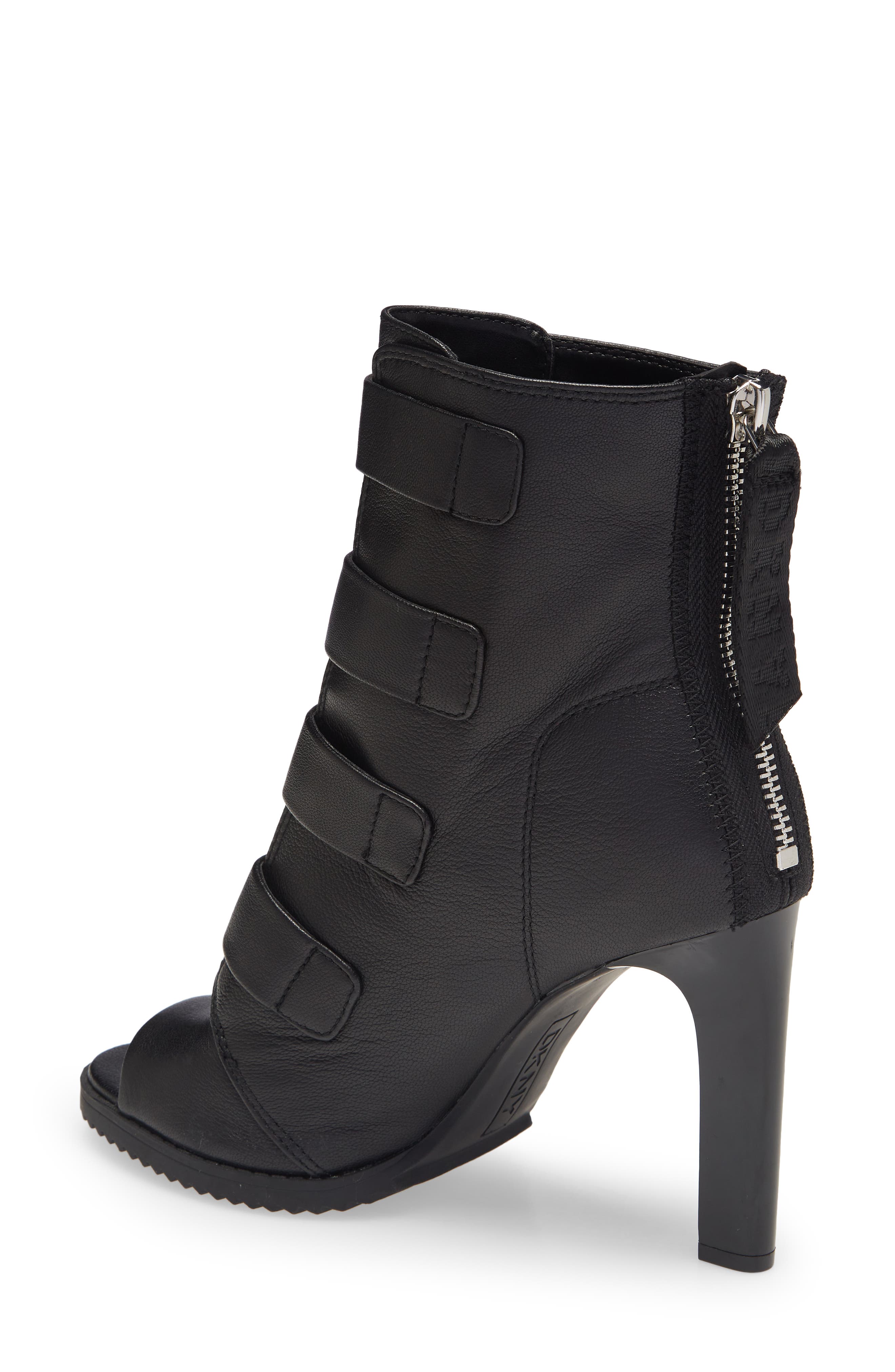 dkny peep toe booties