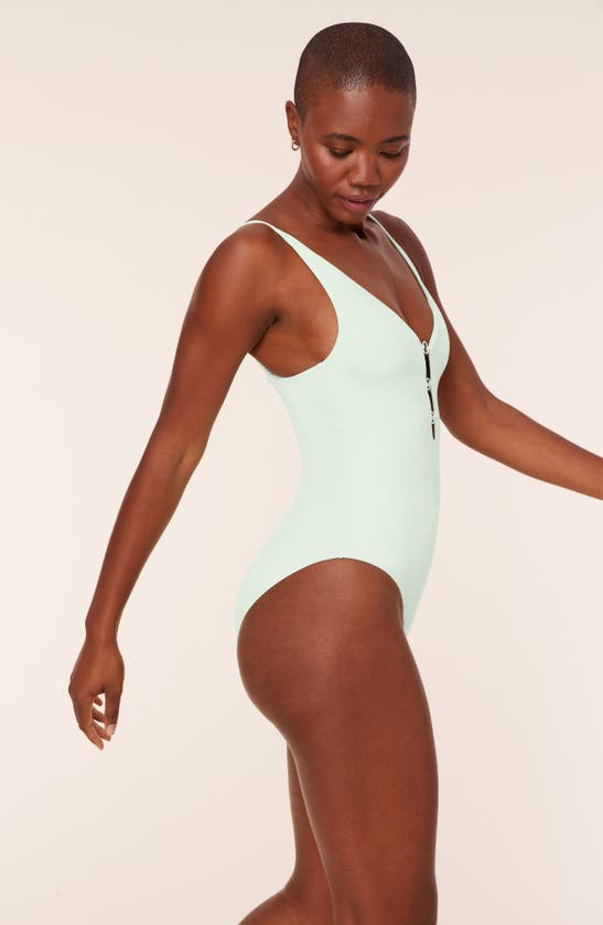 Shop Andie Romana One-piece Swimsuit In Pistachio