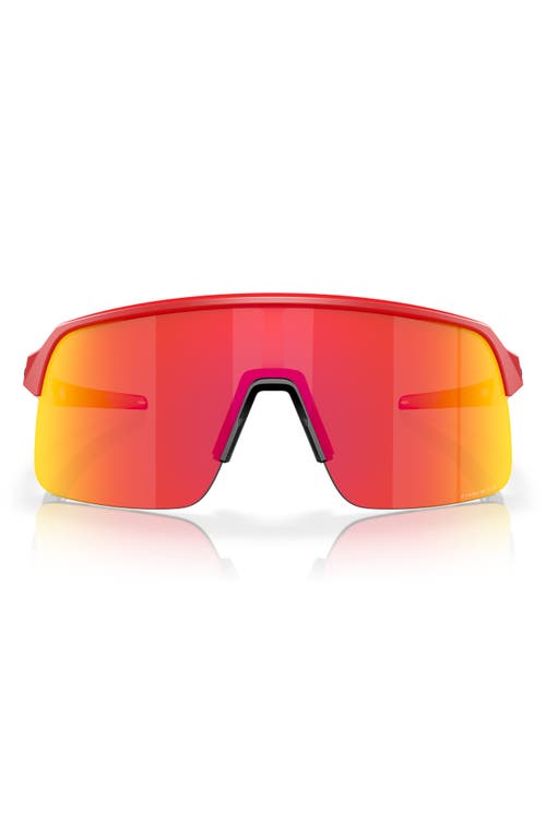 Oakley Sutro Lite 139mm Prizm Semirimless Wrap Shield Sunglasses in Ruby at Nordstrom