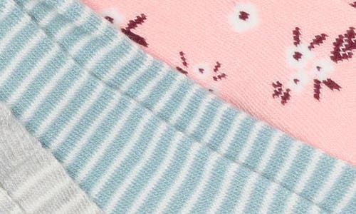 Shop Nordstrom Kids' Assorted 6-pack Quarter Socks In Pink English Ditsy Floral Pack