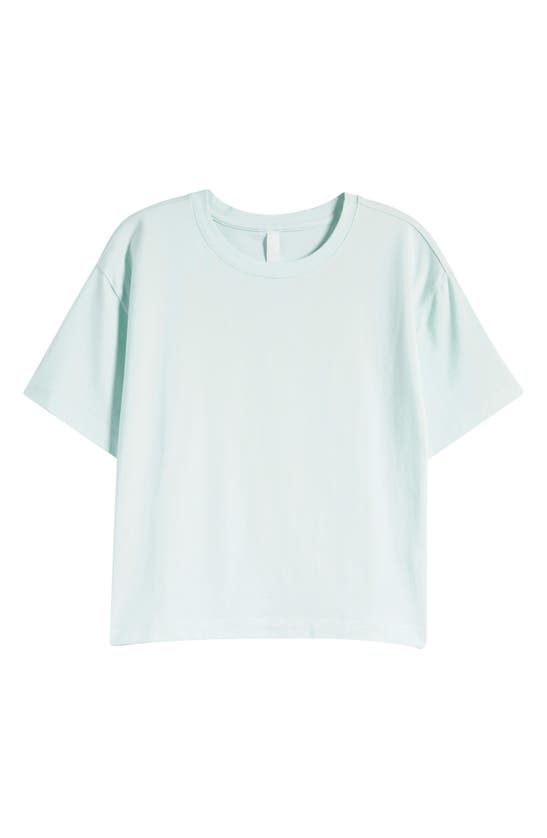 Shop Zella New Take Crewneck T-shirt In Green Glimmer