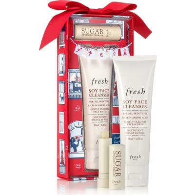 Fresh Enchanted Essentials Travel Size Soy Face Cleanser & Sugar Lip Treatment Set