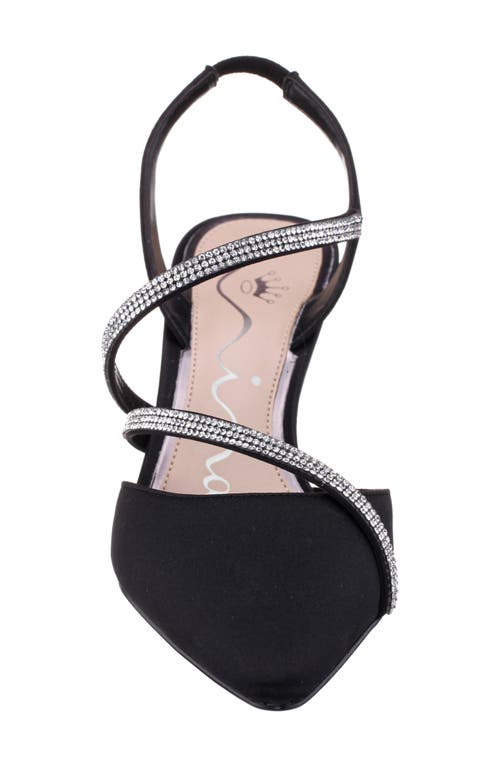 Nina Nela Slingback Pointed Toe Pump In Black