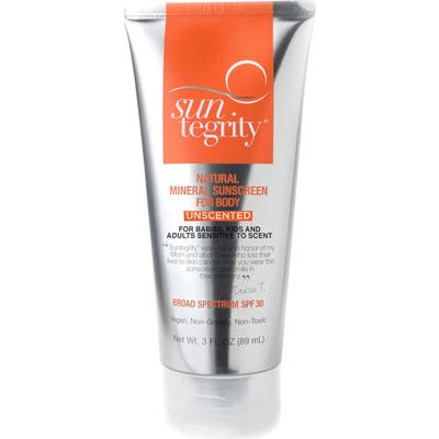 Suntegrity Unscented Natural Mineral Sunscreen For Body Broad Spectrum Spf 30