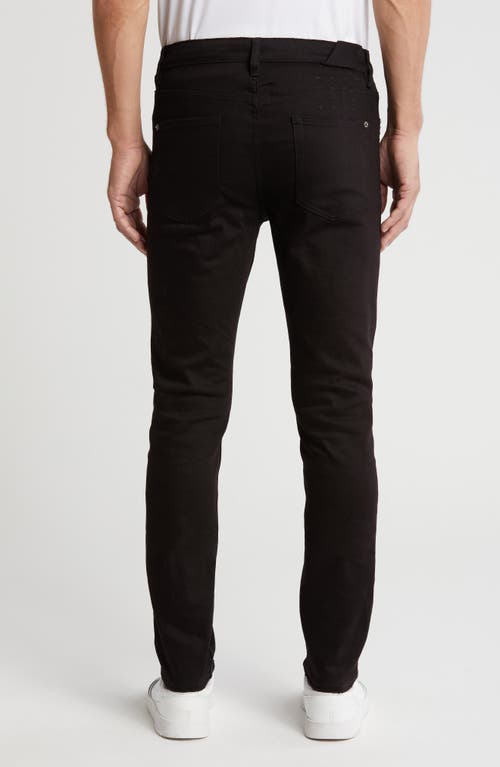 Shop Ksubi Chitch Ace Metal Distressed Skinny Jeans In Black