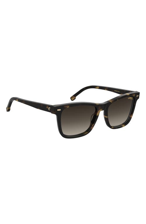 Shop Carrera Eyewear 54mm Gradient Rectangular Sunglasses In Havana/brown Gradient